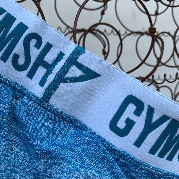 Gymshark Flex teal blue two tone leggings MEDIUM - Picture 4 of 5
